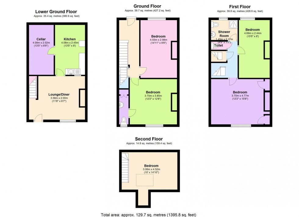 Floorplan for 82 Gell Street, Broomhall, Sheffield