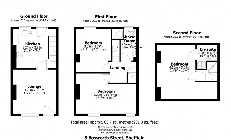 Floorplan for 5 Bosworth Street, Crookes