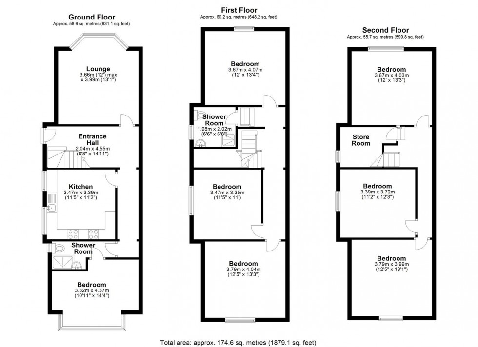 Floorplan for 455 Crookesmoor Road, Crookesmoor