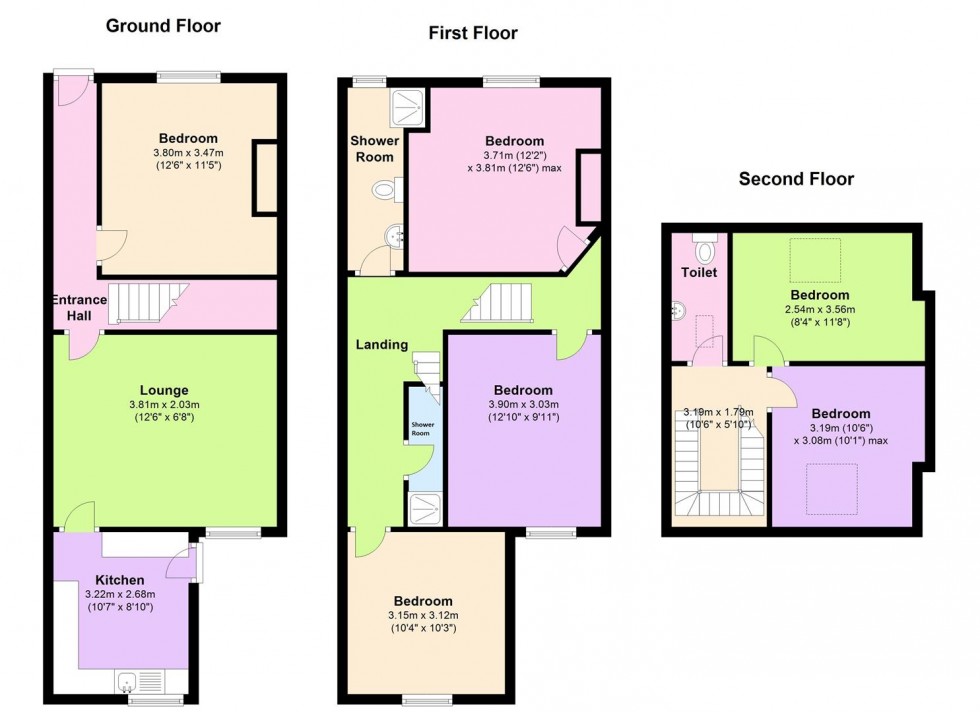 Floorplan for 261 Crookesmoor Road, Sheffield