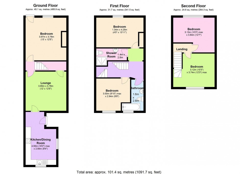 Floorplan for 158 Crookesmoor Road, Crookesmoor