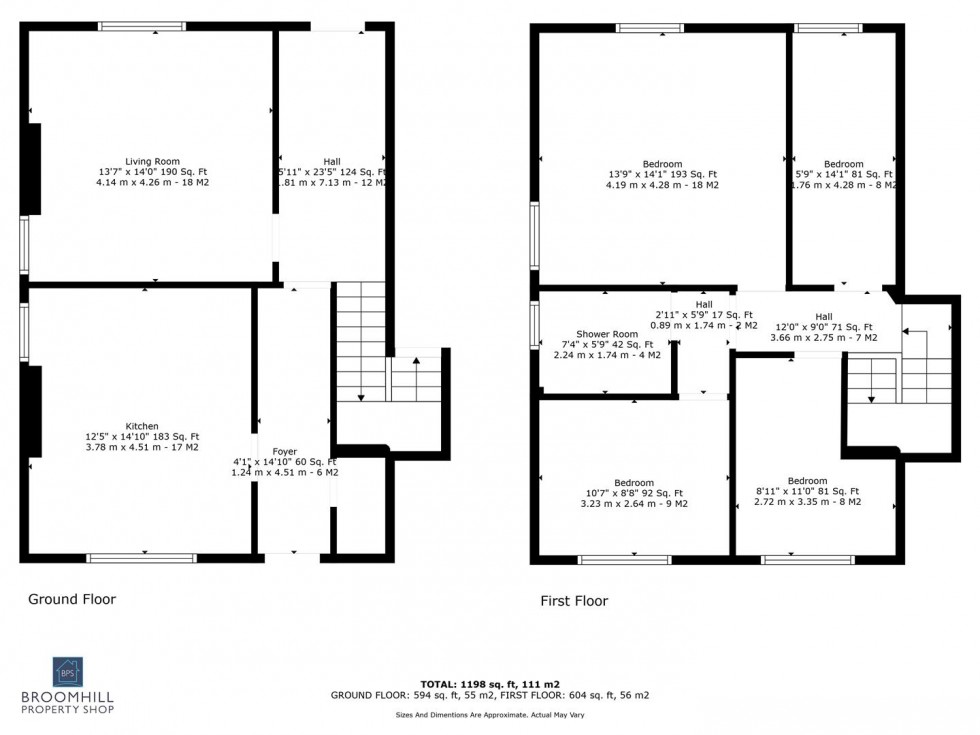 Floorplan for 97 Roebuck Road, Crookesmoor, Sheffield