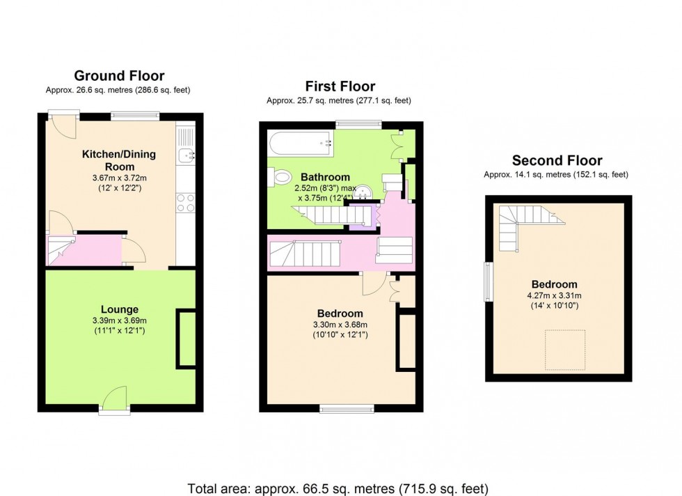 Floorplan for 40 Crookes Road, Broomhill