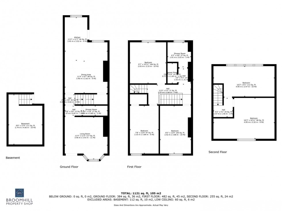 Floorplan for 36 Brighton Terrace Road, Crookes