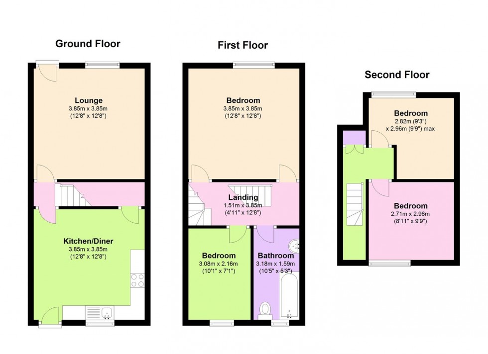 Floorplan for 321 School Road, Crookes