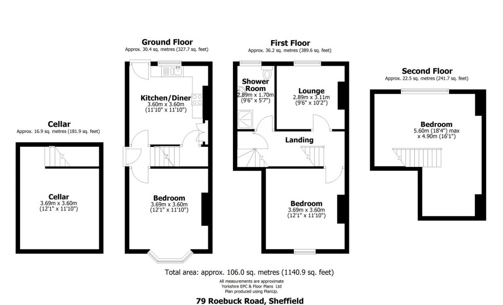 Floorplan for 79 Roebuck Road, Sheffield