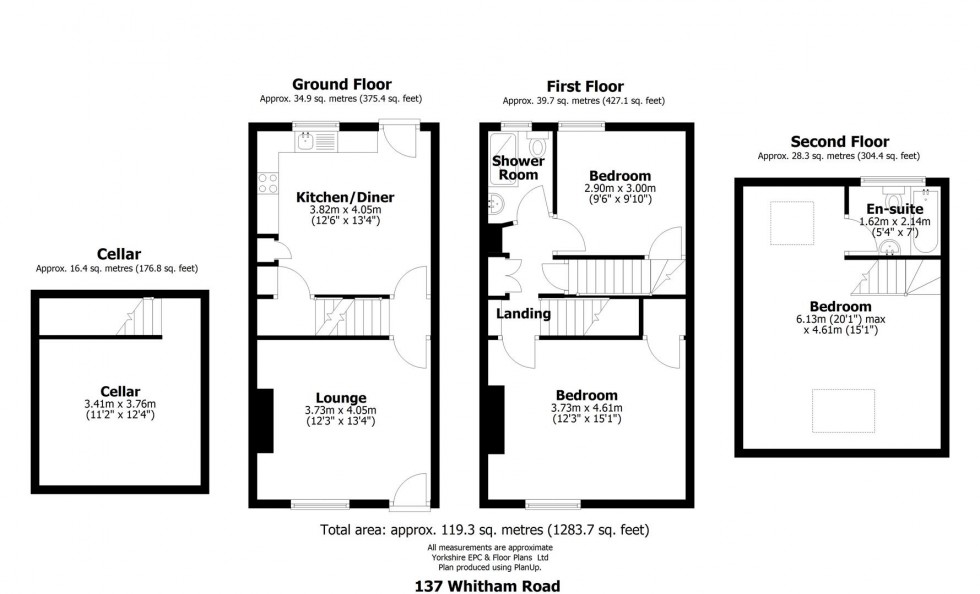 Floorplan for 137 Whitham Road, Broomhill, Sheffield