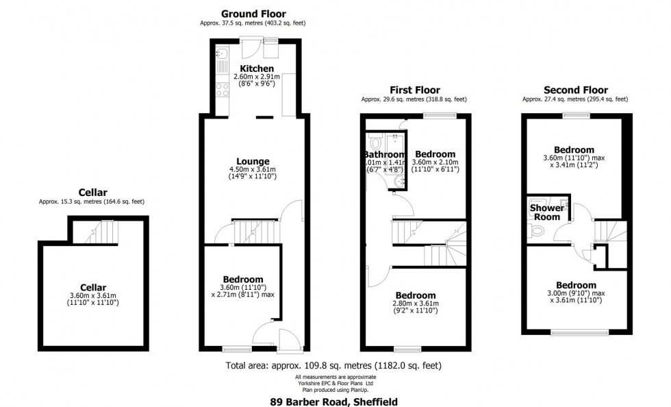 Floorplan for 89 Barber Road, Sheffield