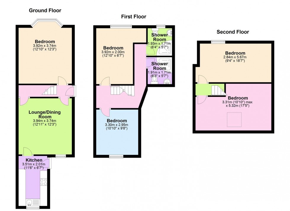 Floorplan for 119 Club Garden Road, Sharrow, Sheffield