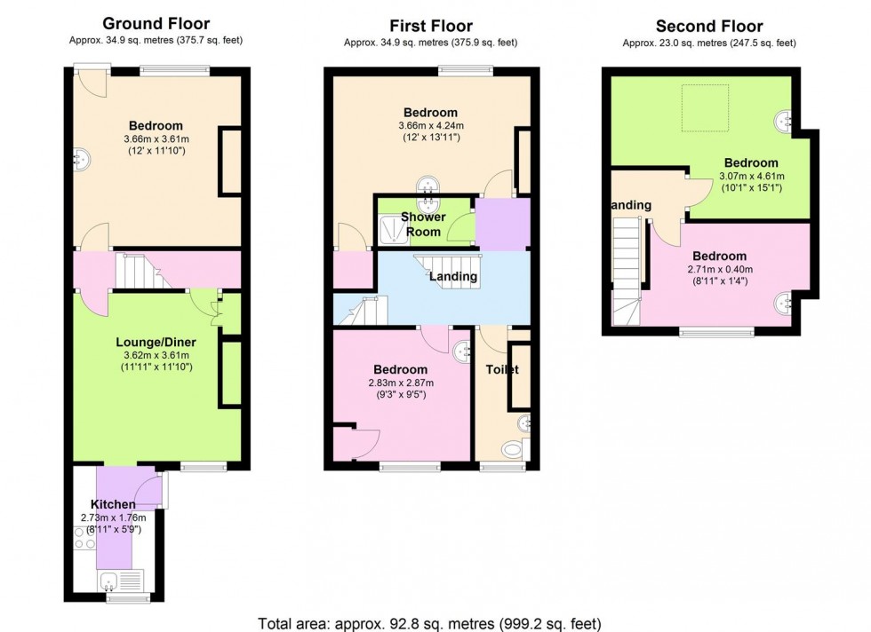 Floorplan for 14 Burns Road, Crookesmoor, Sheffield