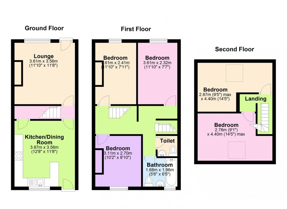 Floorplan for 86 Mulehouse Road, Crookes, Sheffield