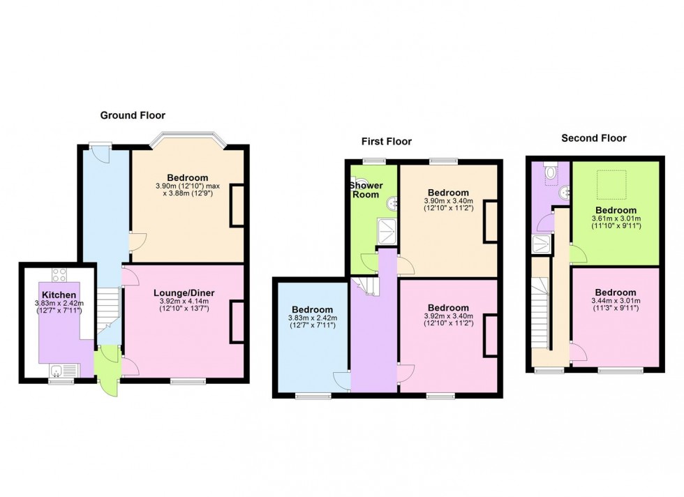 Floorplan for 23 Hoole Road, Broomhill, Sheffield