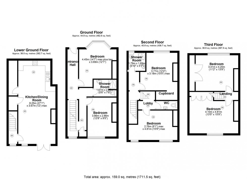 Floorplan for 55 Marlborough Road, Sheffield