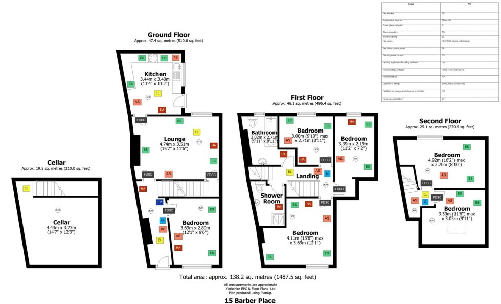 Floorplan for 15 Barber Place, Sheffield