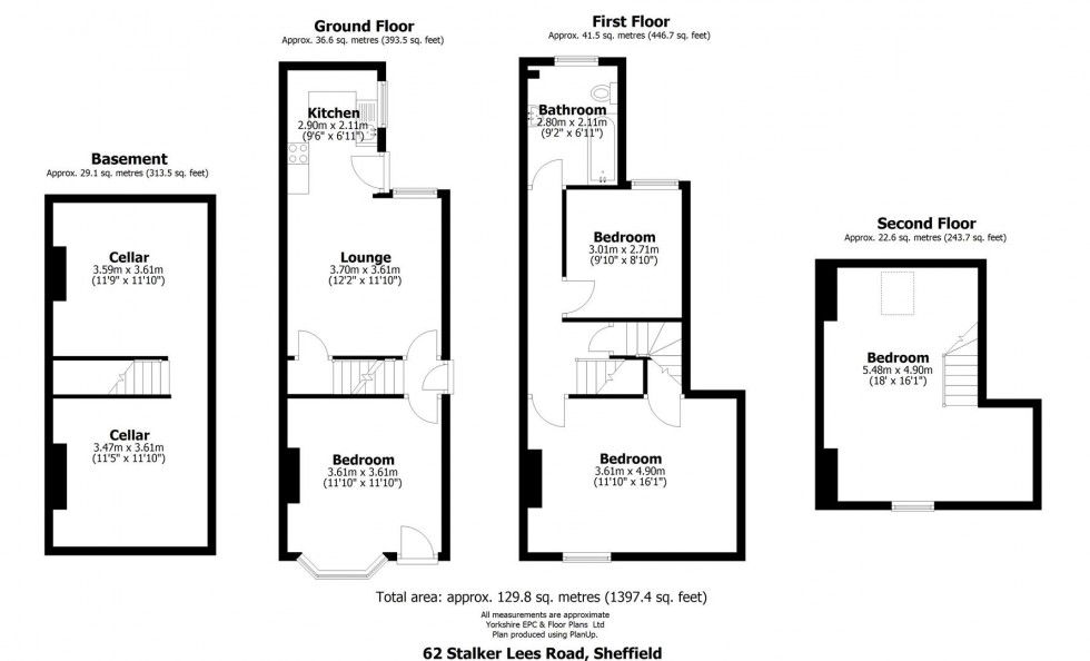 Floorplan for 62 Stalker Lees Road, Ecclesall Road, Sheffield