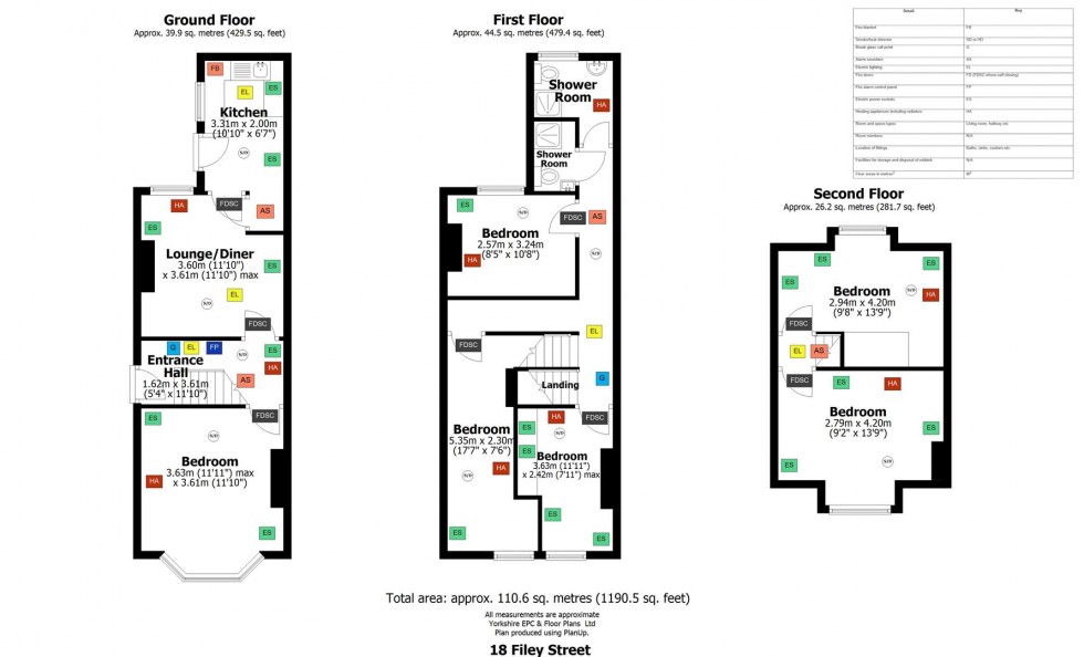 Floorplan for 18 Filey Street, Sheffield