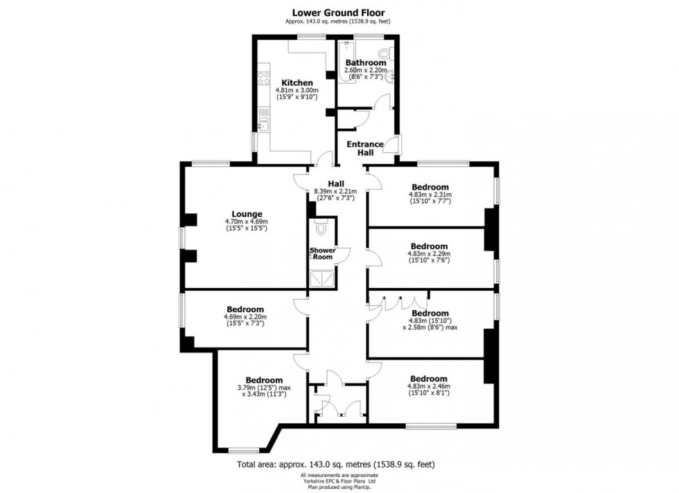 Floorplan for 12A Tapton House Road, Sheffield