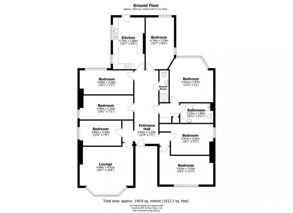 Floorplan for 12B Tapton House Road, Sheffield