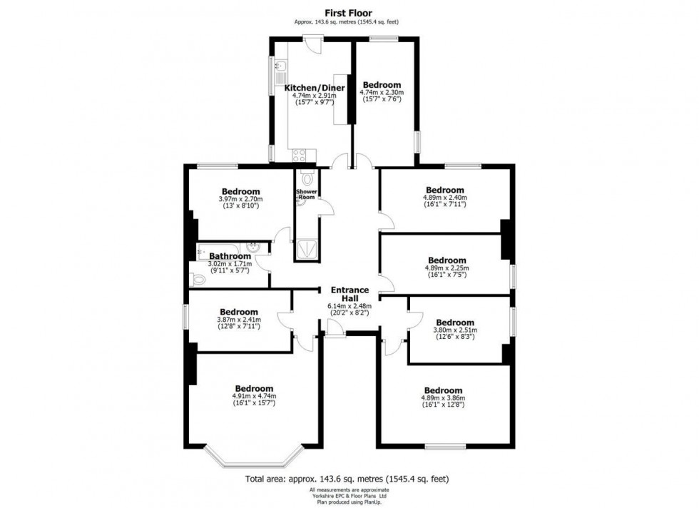 Floorplan for 12C Tapton House Road, Sheffield