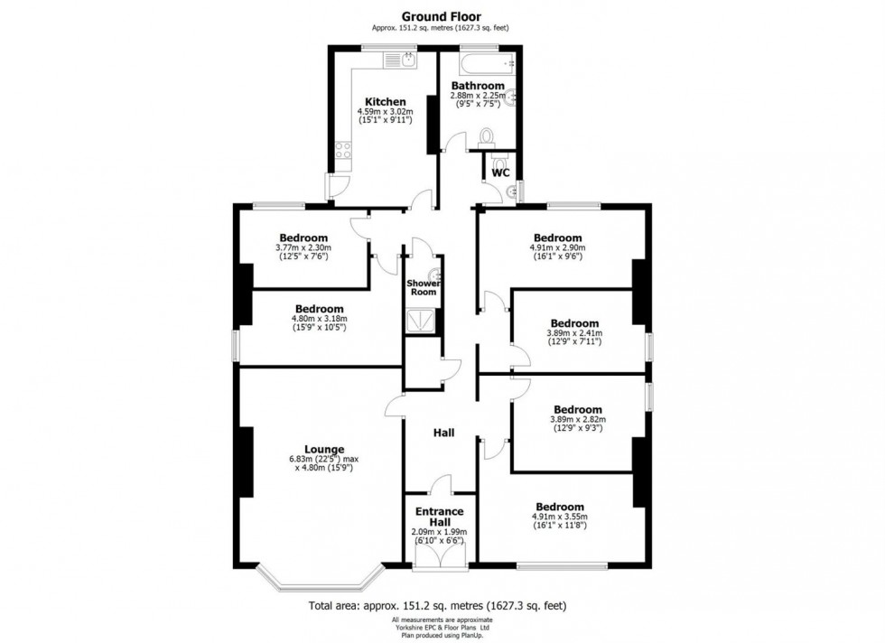 Floorplan for 10b Tapton House Road, Sheffield