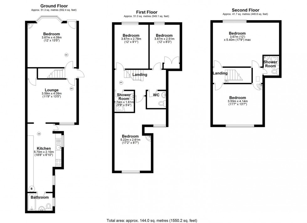 Floorplan for Harefield Road, Sheffield