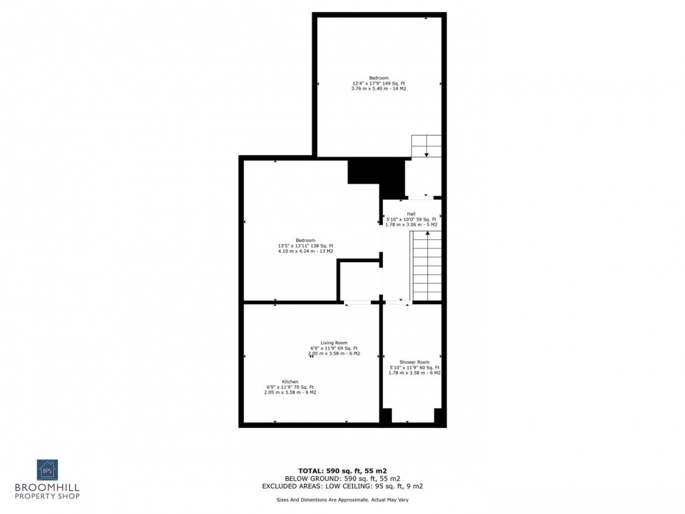 Floorplan for Flat 3, 71 Marlborough Road, Broomhill, Sheffield