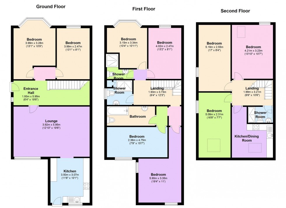 Floorplan for Rutland Park, Broomhill